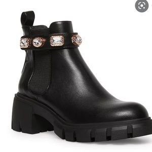 Ankle Boots W/ Gems